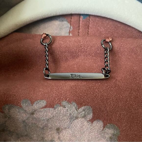 Elie Tahari | Faux Suede Floral Printed Drape Front Zip Jacket Pockets Brown S - Picture 8 of 10